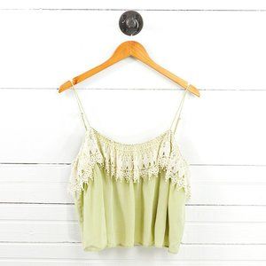 Odylyne Lace Silk Crop Top #147-21